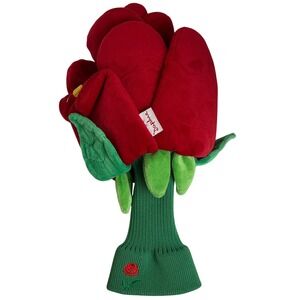 Daphne 3D Red Rose Embroidered Bumble Bee Golf Club Cover Large